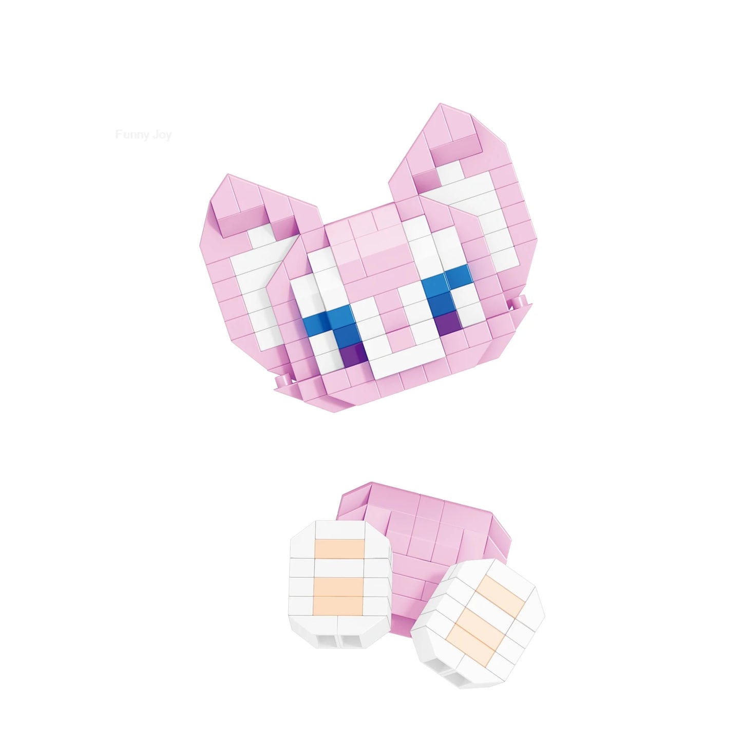 Cartoon Anime Hello Kitty Panda Refrigerator Magnet Blocks Kuromi My Melody Cinnamoroll Building Blocks Toy Kids Birthday Gift
