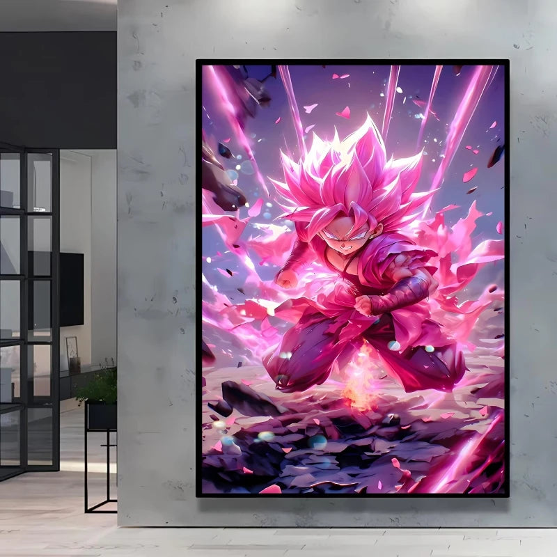 Canvas Posters Dragon Ball Goku Picture Children Gifts Home Decoration Waterproof Comics Pictures High Quality Wall Art Classic