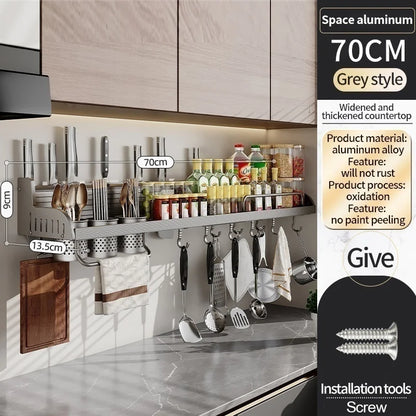 Kitchen Spice Storage Knives Holder Knife Stand Spice Rack Organizer Knives Holder Spoon and Chopsticks Rest Hanging Organizers