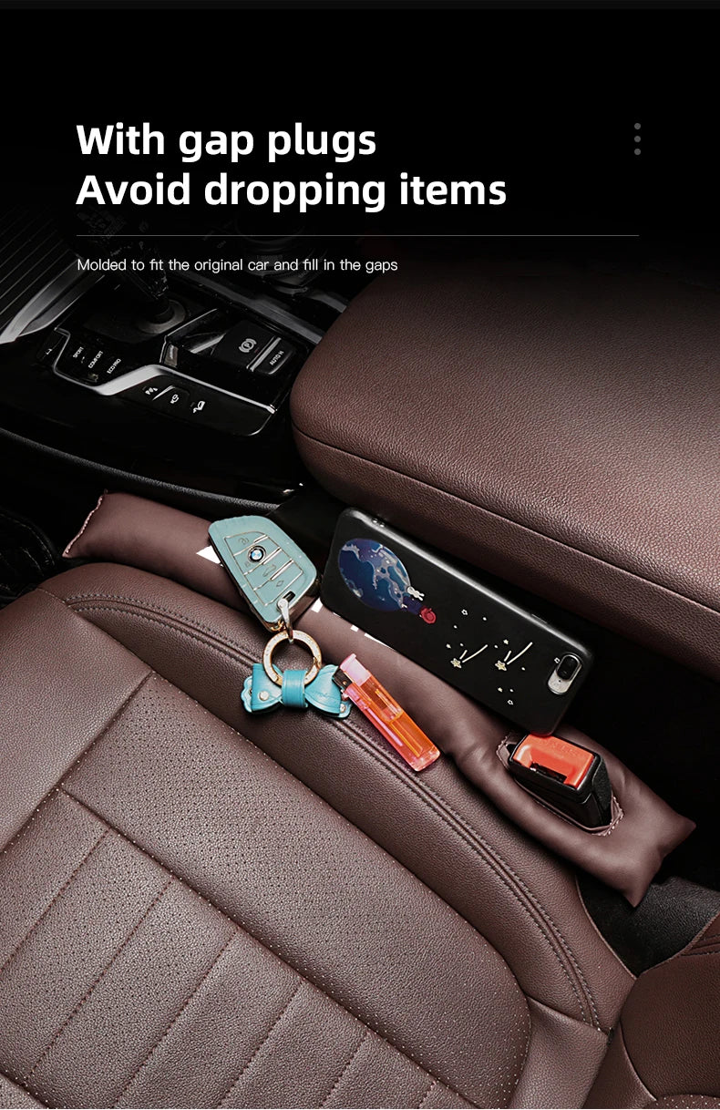 2Pcs Car Seat Gap Filler Leak Proof Sealing Strip For Mercedes Benz AMG W204 W205 W203 W211 W212 W213 W201 W210 W124 W126 W140