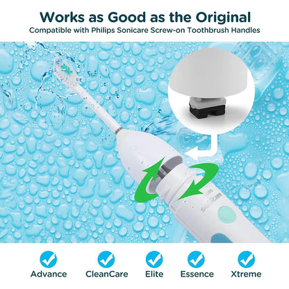 1/4/6pcs Replacement Toothbrush Heads Compatible with Philips Sonicare E-Series HX7022/66 HX7023/30