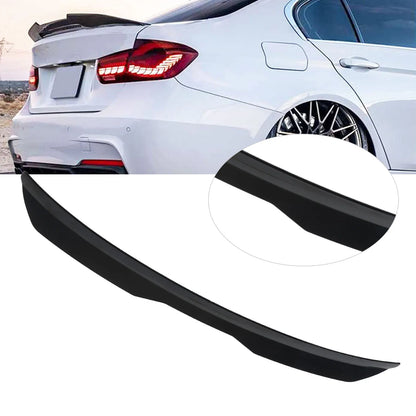 Rear Window Roof Spoiler Visor Deflector Universal Fit Reduce Resistance Window Top Lip Molding Trim Glossy Black