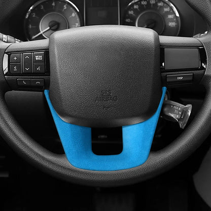 Made of Alcantara For Toyota Hilux / Fortuner Standard Sport Version Car Steering Wheel Boot Cover Interior Tuning Accessories
