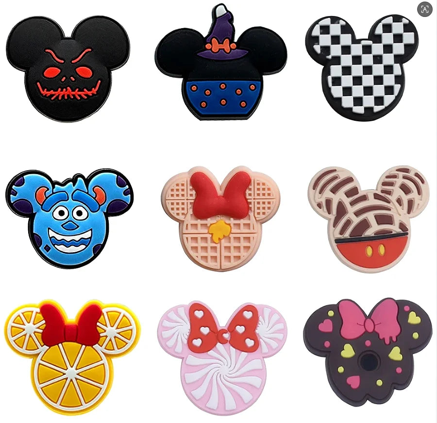 8-100pcs Girl's Hairband Balloon Cookie Shoe Charms for Sandals, Shoe Decoration Accessories Shoe Pins Great Gift for Men Women