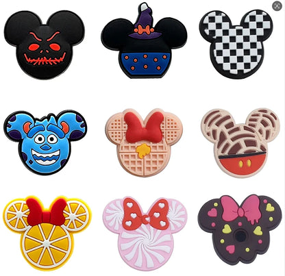 8-100pcs Girl's Hairband Balloon Cookie Shoe Charms for Sandals, Shoe Decoration Accessories Shoe Pins Great Gift for Men Women