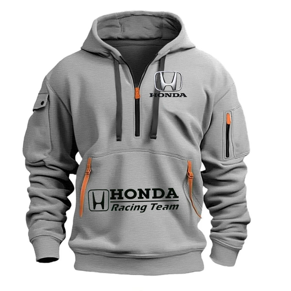 2026 Honda Men's Autumn/Winter Sports Hoodie Zipper Hoodie Coat Pocket Trendy Pullover