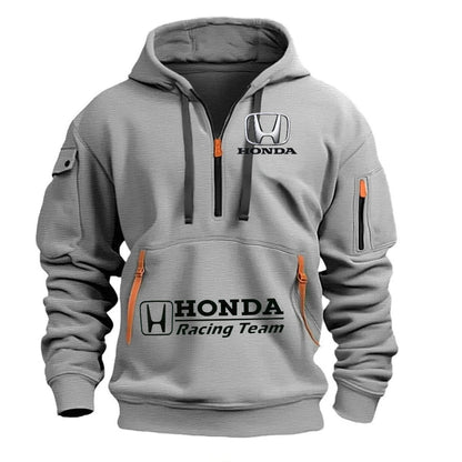2026 Honda Men's Autumn/Winter Sports Hoodie Zipper Hoodie Coat Pocket Trendy Pullover