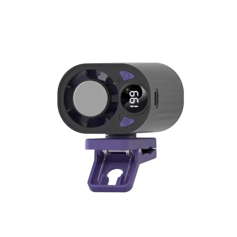 Portable Clip-On Cooling Fan USB Rechargeable Car Built-in Air Conditioning Fan Outdoor Semiconductor Cold Compress Fan