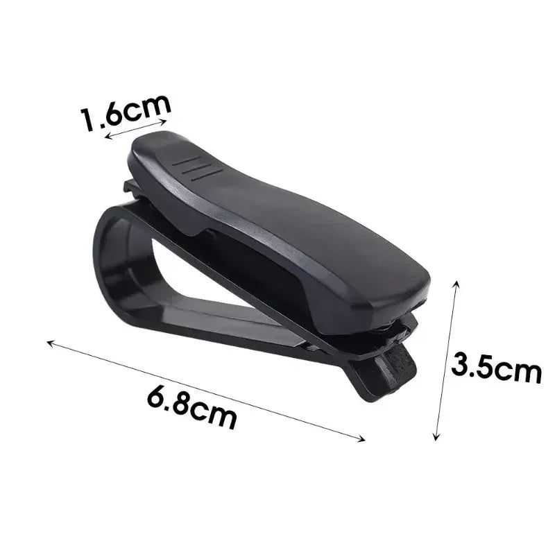 2/1pcs Auto Sun Visor Glasses Box Sunglasses Clip Card Ticket Holder Stand Universal Fastener Case Eyeglasses Car Accessories