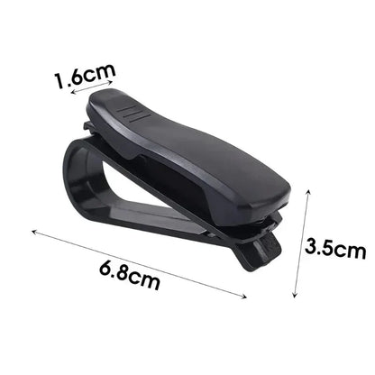 2/1pcs Auto Sun Visor Glasses Box Sunglasses Clip Card Ticket Holder Stand Universal Fastener Case Eyeglasses Car Accessories