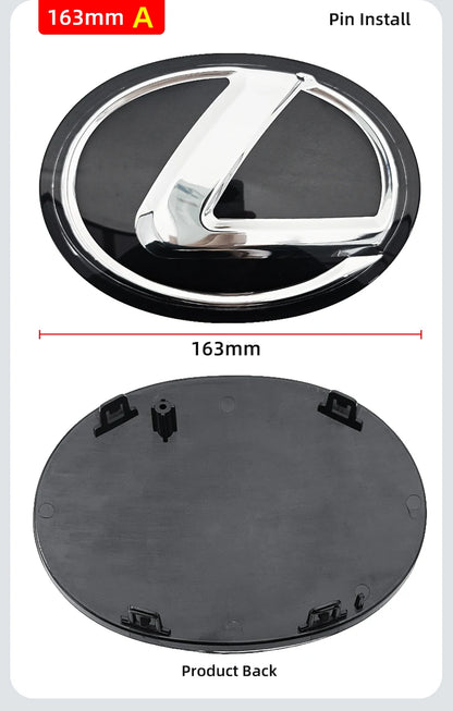 Car Logo Front Grill Emblem Badge Hood Trunk Rear Logo Badge Emblem For Lexus F SPORT ES UX 300e GX LBX NX RX 350h 450h GS CT