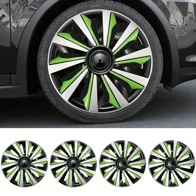 4PCS R16 Car Wheel Cover Hubcap Universal Auto Replacement Hub Caps Iron Steel Wheel Rim Cover 16 Inch Car Tire Accessory Hubcap
