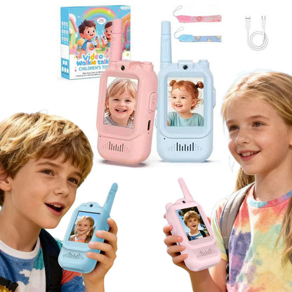 2 Pack Video Walkie Talkies Toys For Kids Rechargeable Kids Walkie Talkies with HD Camera & 3 Voice Changer Boy Girl Ideal Gifts