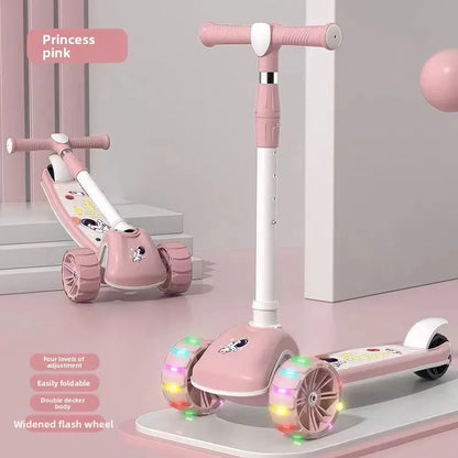 3-in-1 Scooter for Children Aged 1–3, 6–12: A versatile ride-on and push-along scooter for little boys and girls