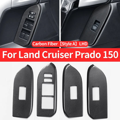 For 2010-2021 Toyota Land Cruiser Prado 150 Interior Modification Accessories Glass Button Panel FJ150 J15 Car Door Handle