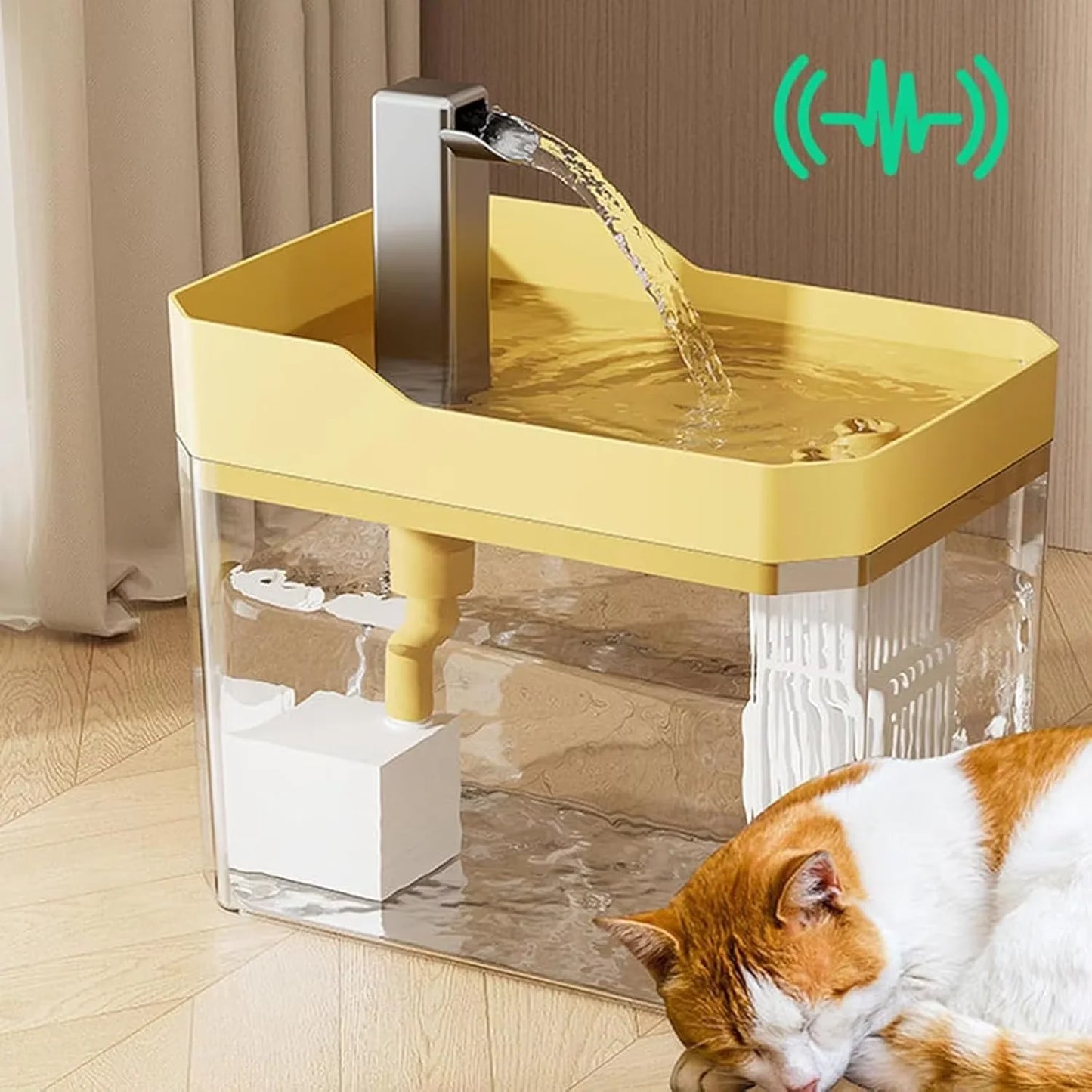 R USB Automatic Water Drinking Fountain Dispenser live water circulation Cat Water Bowl Removable with Pump Water Filter Silent