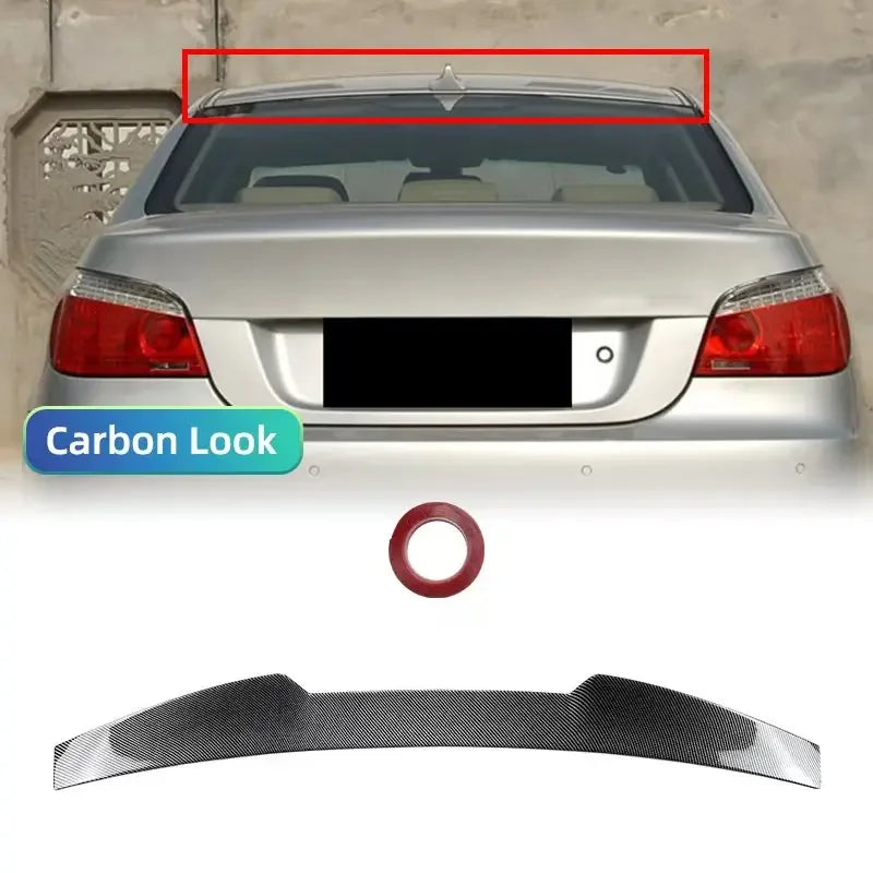 E60 Tailgate Roof Middle Tail Wing Body Kit Car Rear Trunk Spoiler For BMW 5 Series E60 520i 520d 525i 530i 530d M5 2004-2010