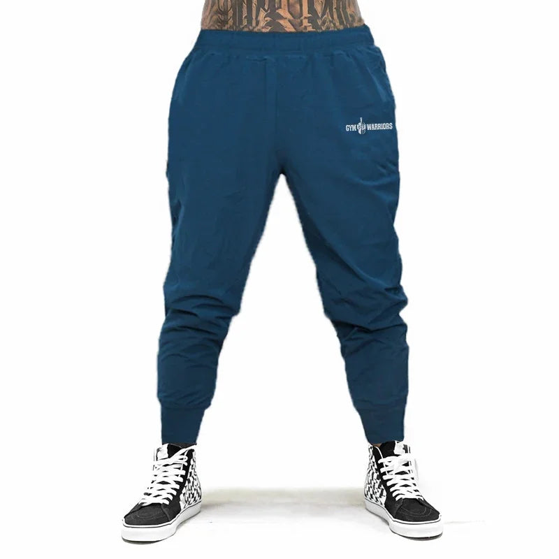 Gym Fitness Running Sport Trousers Men's Casual Bodybuilding Training Bottoms Summer Ultra-thin Breathable Quick-drying Pants
