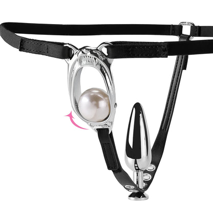 BDSM Invisible Female chastity Lock With Anal Plug Against Cheating Adjustable Underwear Chastity Belt Adult Sex Toys For Woman