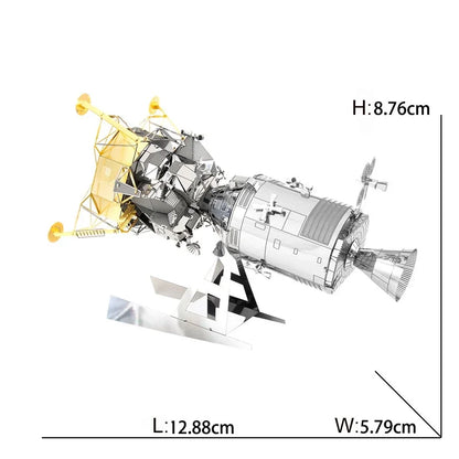 Space Exploration 3D Metal Puzzle Shuttle Hubble Space Telescope Mars Rover Model Toy for Kids Creative Jigsaw Puzzle Gift Toys