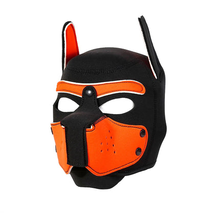 Exotic Full Face Dog Headgear Open Mouth Puppy Mask Hood for Men Women Halloween Party Play Sexy Cosplay Costume Accessory