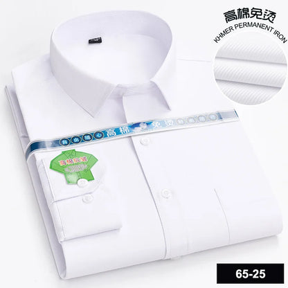 Men's Long Sleeve Casual Shirts Fashion Print Cotton Standard Fit Button Pocket Soft Shirts For Man Office Business Dress New