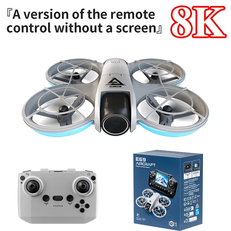 2026 NEW Mini RC Drone with 8K HD Camera WiFi FPV Obstacle Avoidance Remote Control Quadcopter for Kids Boys Girls Birthday Gift