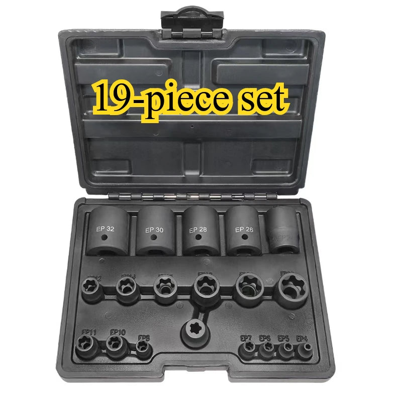 External Torx Plus Socket Set 5 and 6 Point Socket EP4, EP5 - EP32 1/2'' 3/8'' 1/4''  for Tesla Battery Pack Screw Removal Tool