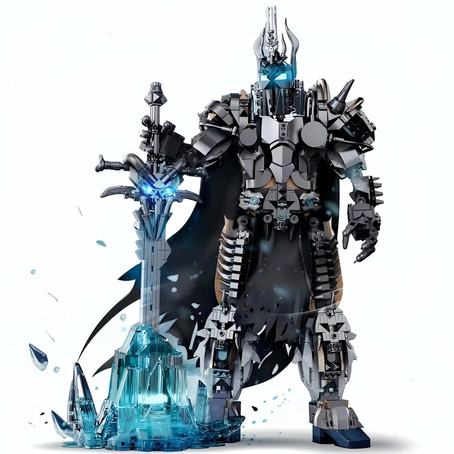 1268Pcs Wizard King Creative Building Blocks Set Abs Plastic Structure Kit, DIY Model Toy Building Blocks, Creative Home Decor