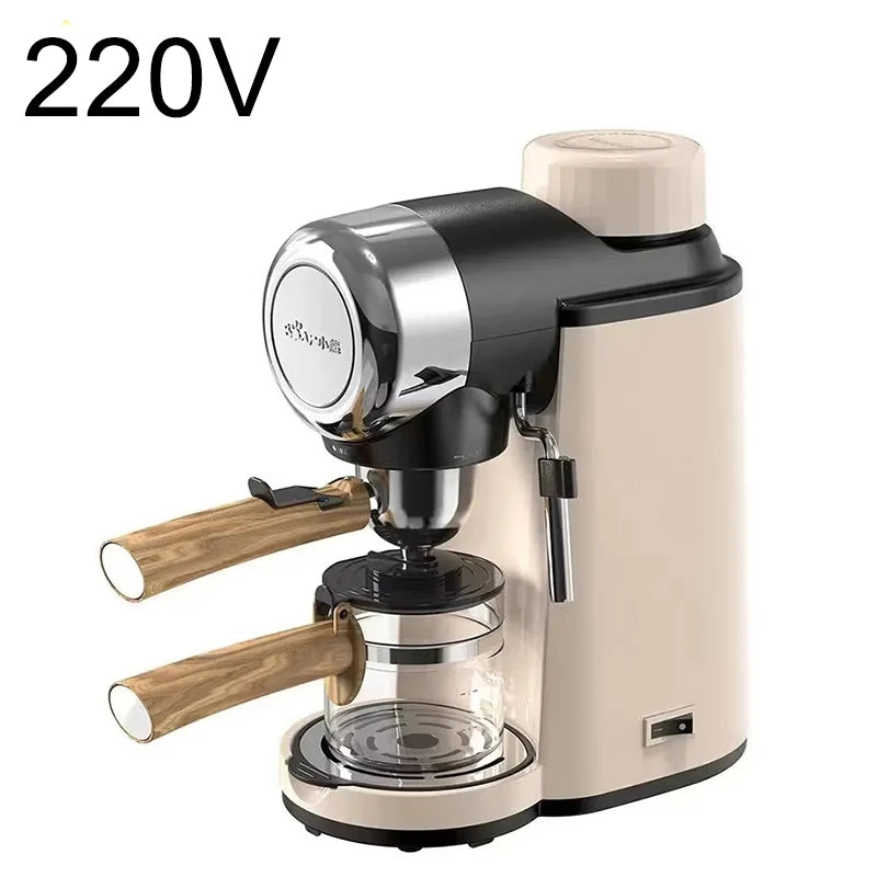 New 2026 Italian coffee maker household small semi-automatic office extraction and foam integrated machine brewing coffee pot