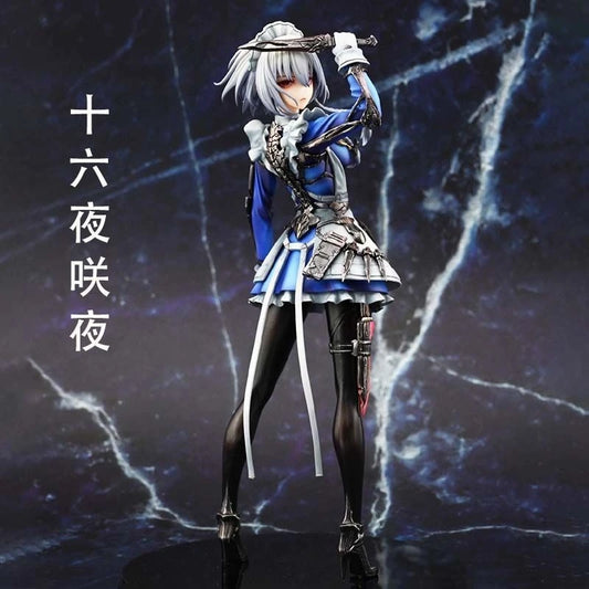 Touhou Project Sakuya Izayoi Maid GK Figure Throwing Knives Anime Statue For Collectors Fans Home Desk Display Holidays Gift