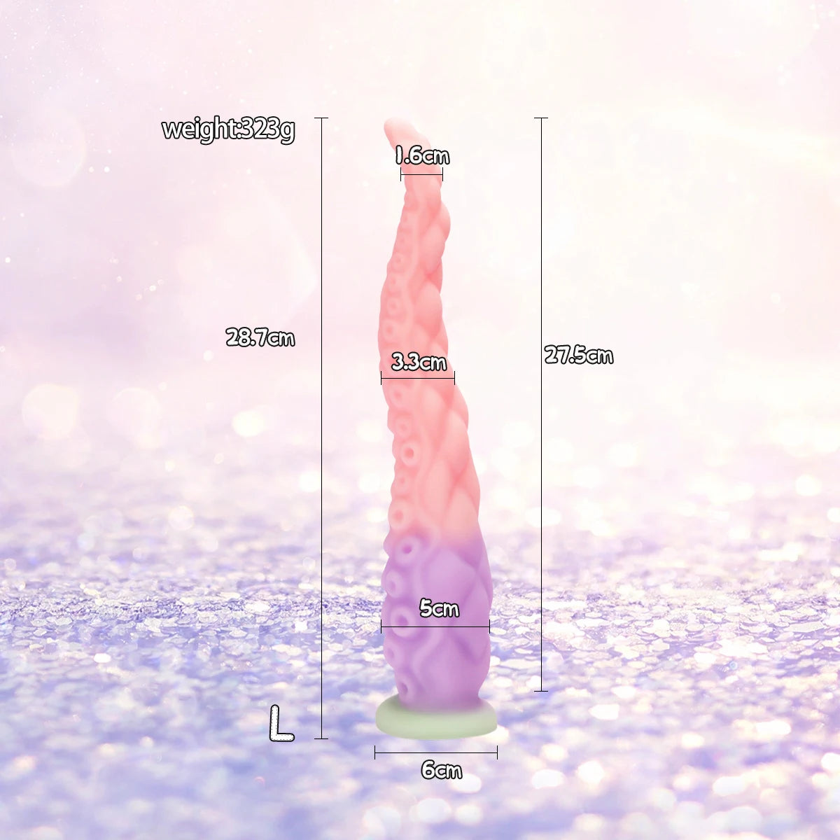Liquid Silicone Long Anal Plug Octopus Tentacles Adult Sex Toy Clitoris Anus Stimulation Powerful Suction Cups To Free up Hands.