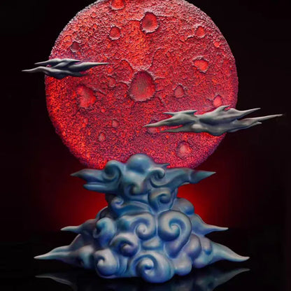 New Jt Luminous Red Moon Anime Figure Display Background Collectible Ornament Desktop Decoration For Adult Collection Gift
