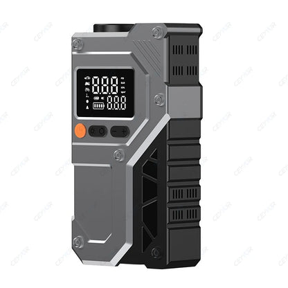 CEYYOR 12V Jump Starter Car Battery Booster Starting Device.Portable Jump Starter with 150PSI Air Compressor and LED Light.점프스타터