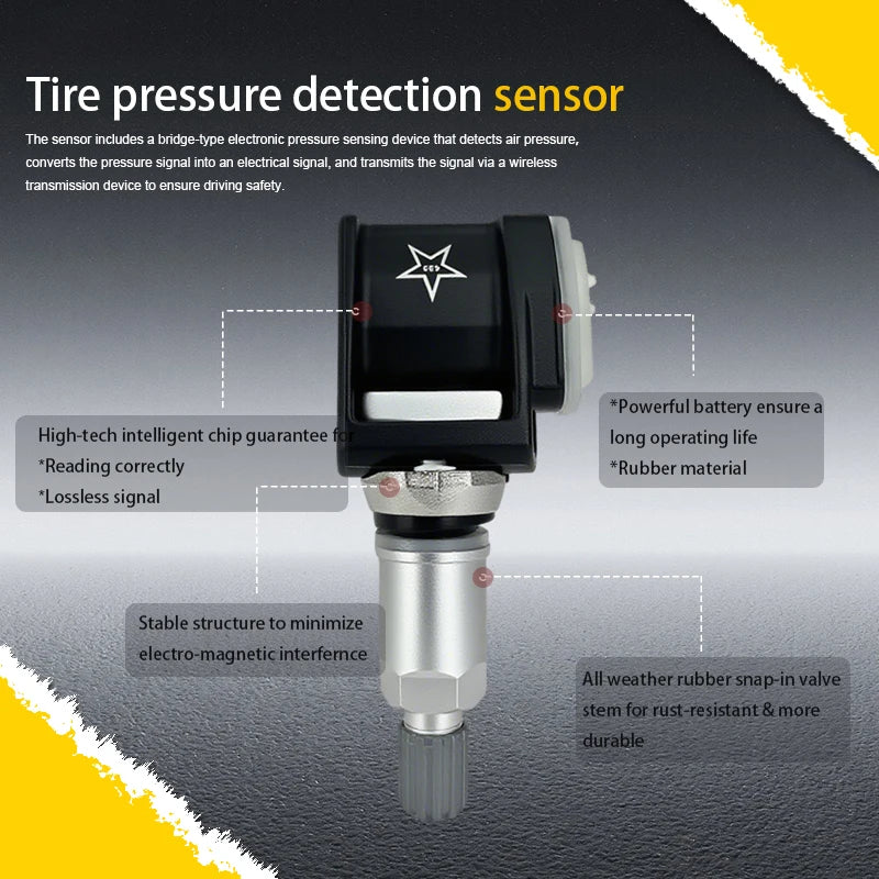 1/4PCS 433MHZ Tire Pressure Monitoring Sensor TPMS For Mercedes-Benz C E G S CLS Class GT-S AMG Replacement For A0009052102