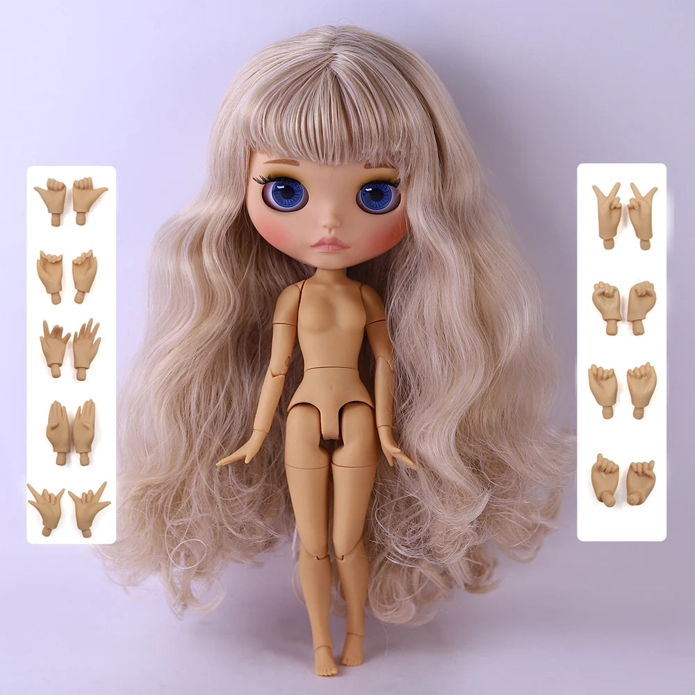 ICY DBS Blyth Doll 1/6 Joint 30cm tan Skin Matte Face Girl Set Doll BJD Toy Gift