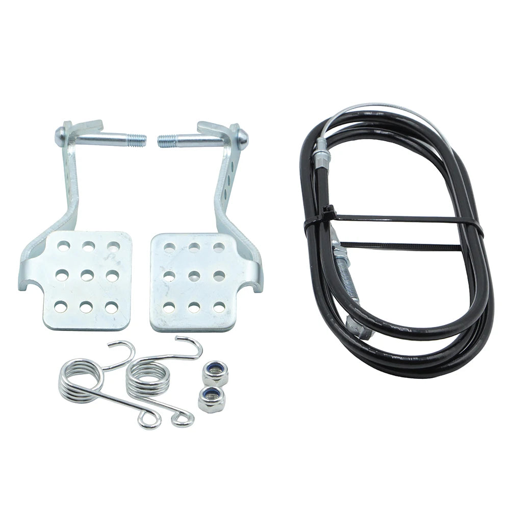 Go Kart Brake & Throttle Pedal Kit with Throttle Cable Spring Fit Predator 196cc 212cc 5.5HP 6.5HP Road Rocket Azusa Fun Kart