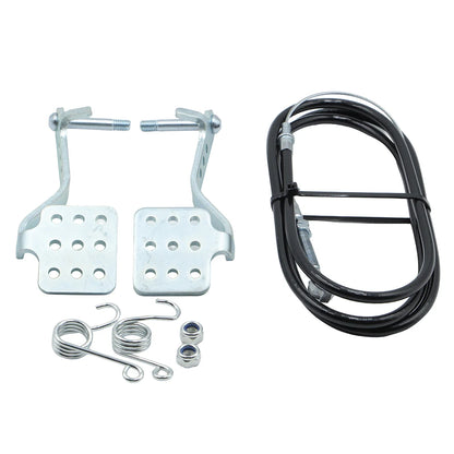 Go Kart Brake & Throttle Pedal Kit with Throttle Cable Spring Fit Predator 196cc 212cc 5.5HP 6.5HP Road Rocket Azusa Fun Kart