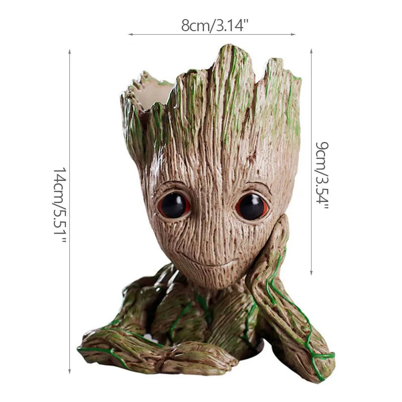 Home Decoration Groot Planter Flower Pots For Indoor Flowers Pot Tree Man Ornaments Anime Figure Statue Art Crafts Kid Men Gifts