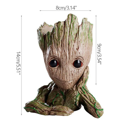 Home Decoration Groot Planter Flower Pots For Indoor Flowers Pot Tree Man Ornaments Anime Figure Statue Art Crafts Kid Men Gifts