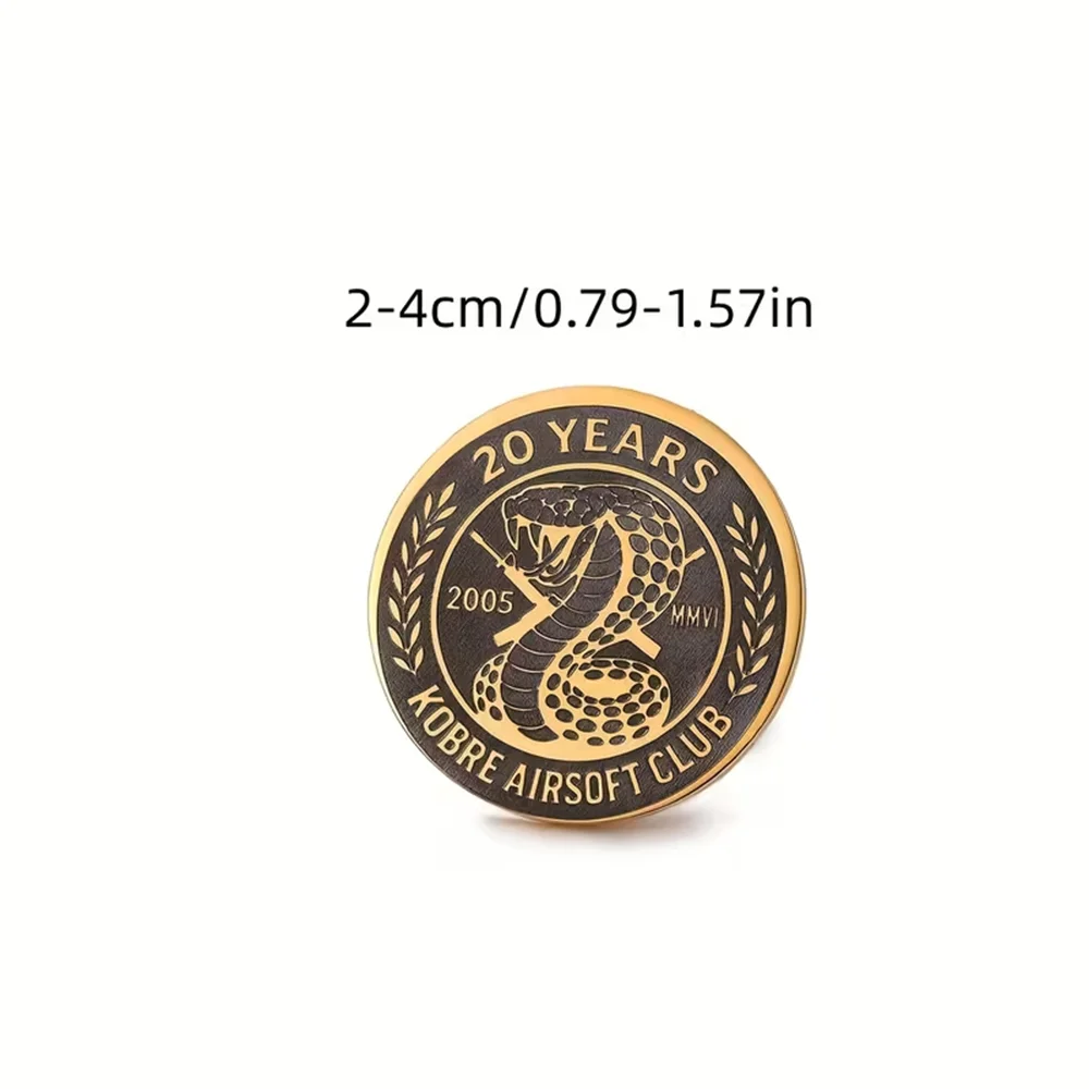 Custom Carving Brooch Women Men Personalized Company Logo Employee Brooches Stainless Steel Badge Drawings Jewelry Birthday Gift