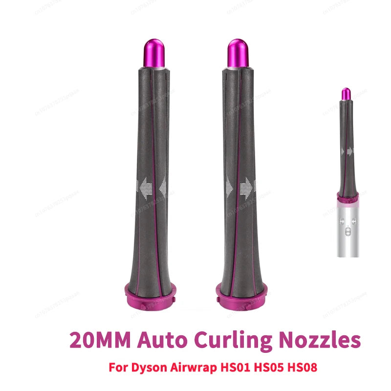 Auto Hair Dryer Curling Attachment 20/30mm Curling Nozzle For Dyson Airwrap&HairDryer Attachment Styling Nozzles For Dyson HD08