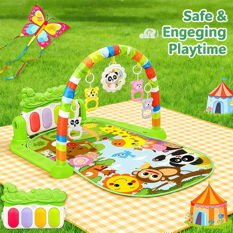 New Baby Activity Gym Rack Early Education 0-36 Months Toys Gifts Musical Newborn Piano Keyboard Crawling Blanket Pedal Play Mat