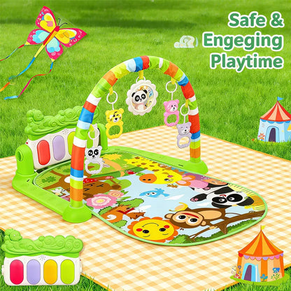 New Baby Activity Gym Rack Early Education 0-36 Months Toys Gifts Musical Newborn Piano Keyboard Crawling Blanket Pedal Play Mat