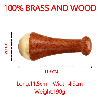 Guasha Massage Tool Face Gua Sha Face Copper Wood Scraping Stick Kansa Hammer Face and Foot Massage