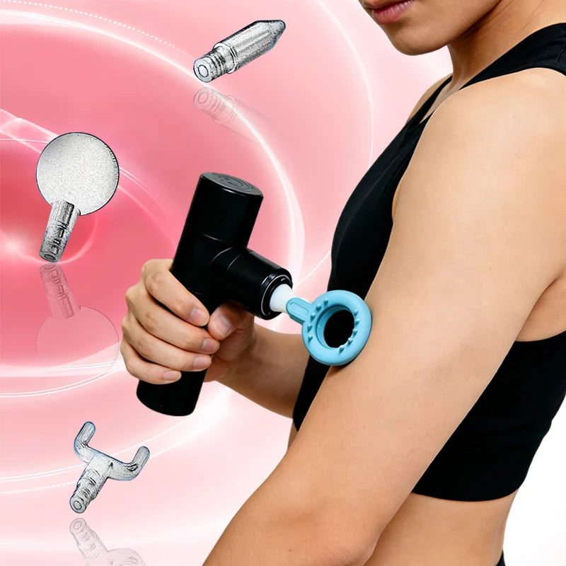 Massage Gun Head Attachments for 12-19mm Shaft, Replaceable Silicone Fascia Gun Head,   Fitness Accessories for Muscle Relief