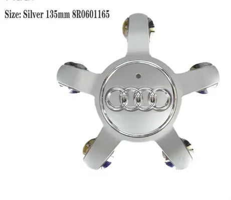 4pcs Audi Wheel Center Cap Hub Covers 60mm-135mm Car Styling Badge Auto Accessories Compatible with A3 A4 A5 A6 A7 S4 Q7 Q3