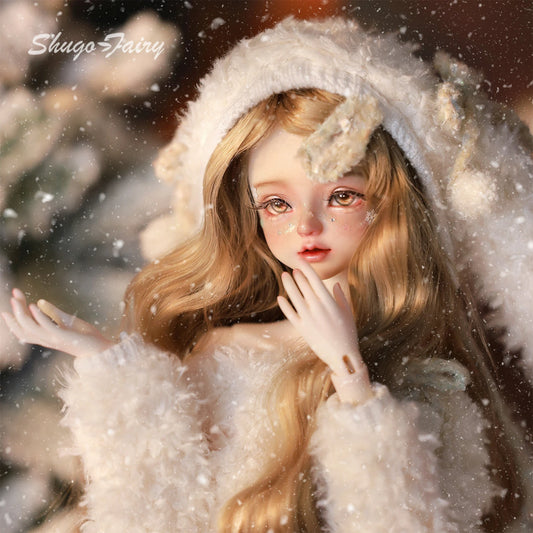 ShugaFairy Liano H Bjd Doll 1/4 Head Bariy Snowy Fluffy Bunny Winter Olaf Style Resin Figure Toys Female Gifts