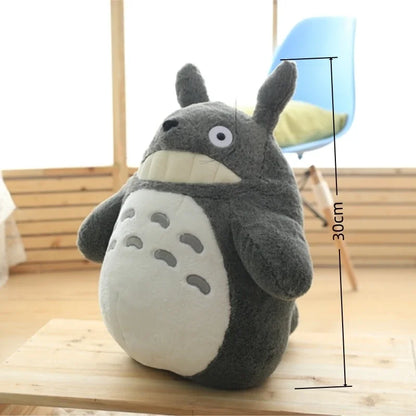 Cartoon Fluffy Lotus Leaf Totoro Plush Toy Stuffed Figure Totoro Doll Cuddly Plushies Throw Pillow Sofa Bed Home Decor Xmas Gift