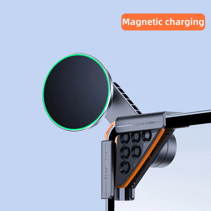 Magnetic Car Phone Holder for Tesla Model 3/Y BYD Car Display Screen Side 360 Degree Rotation Car Mount for IPhone 12 13 14 15